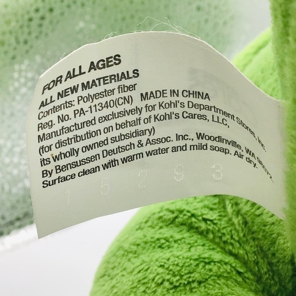 Cornelius Alligator A Fable By Leo Lionni Plush Kohls Cares Stuffed 12" Toy NEW - Picture 10 of 12